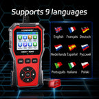 2026 KONNWEI KW330 Car OBD2 Fault Scanner Engine Battery Test  Fault Code Clear Real-Time Data Professional OBD Inspection Tool