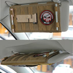 Car Sun Visor Organizer Universal Car Sunshade Storage Clip for Car Accessories Storage Holder Molle Hunting Gears Bag