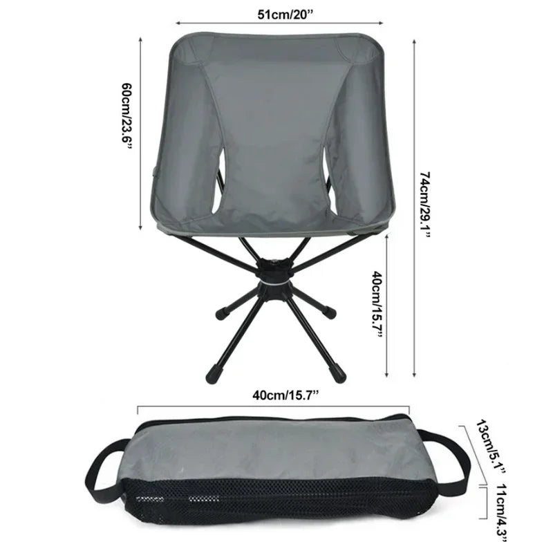 Outdoor Bliss: Ultimate Adventure Swivel Chair for Relaxation
