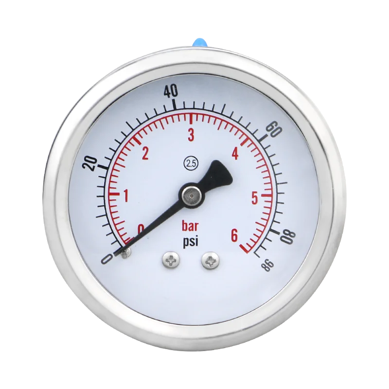 MAIRUIKSI Dry Pressure Gauge 60mm Back Mount 1/4 BSP(G) Vacuum/Pressure -1-0 to 0-600bar
