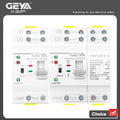 GEYA G2R Automatic Transfer Switch Din Rail ATS Dual Power Electrical Selector Switches Uninterrupted Power 25A 40A 63A 110V 220