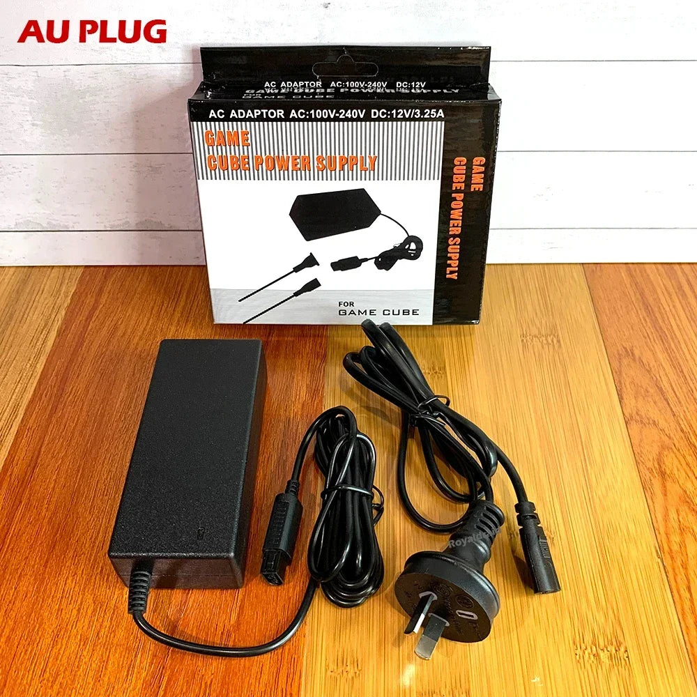 GameCube NGC AC Power Adapter Charger 100-240V Replacement Power Supply EU/US/UK/AU Plug
