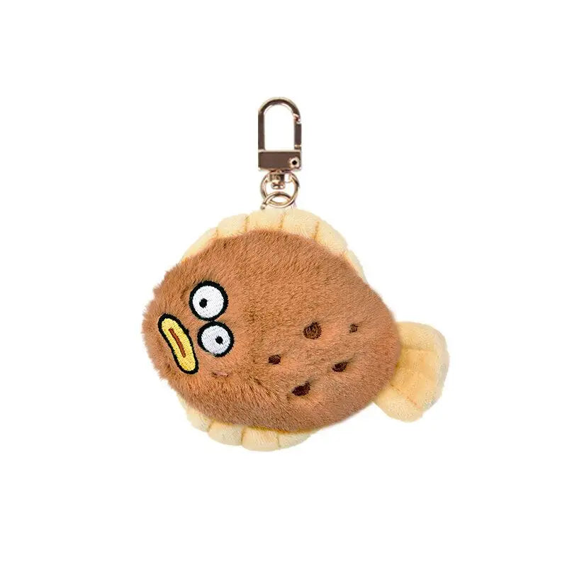 Soft seafood Keychain Lobster Simulation Fluffy abalone lobster clam oyster Keyring Kawaii Cartoon Plush Pendant Birthday Gift