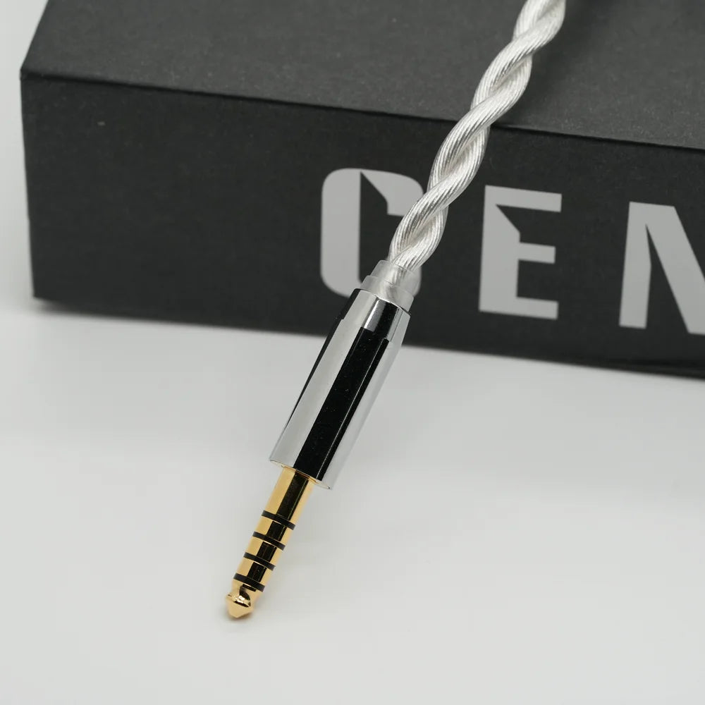 XINHS Y05 2-Core Silver Plated IEM Upgrade Cable 0.78mm 2-Pin/MMCX, 3.5/4.4mm