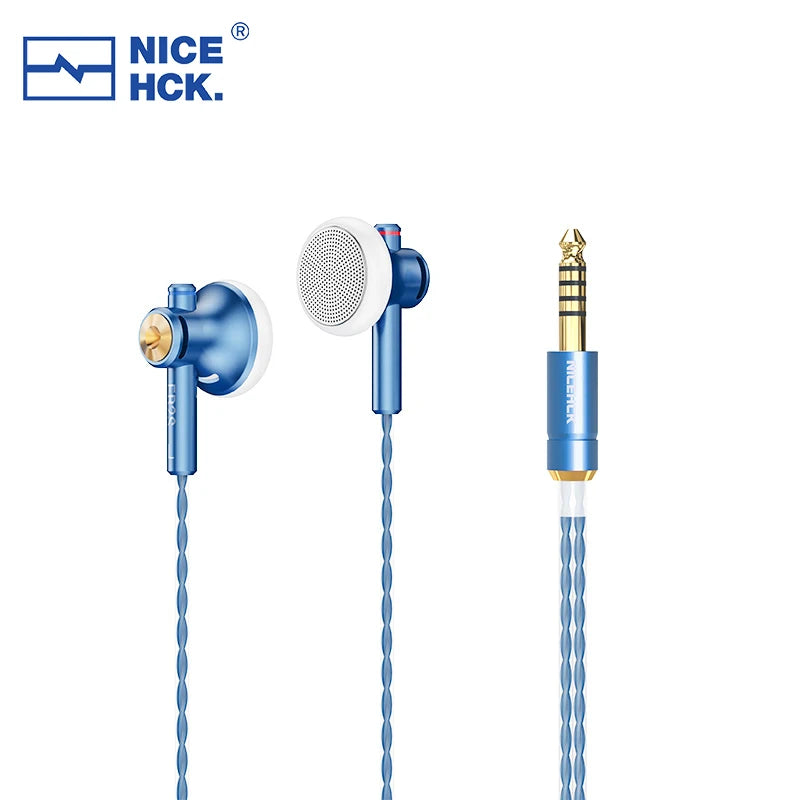 NICEHCK EB2S Pro Wired Earbuds Flat-Head 15.4mm LCP Dynamic Driver 3.5mm/4.4mm