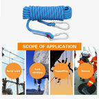 15M/25M/35M Outdoor Static Rope Tomshoo 10mm Climbing Rope for Fire Rescue Safety Escape Climbing Attachment Rugged and Safe