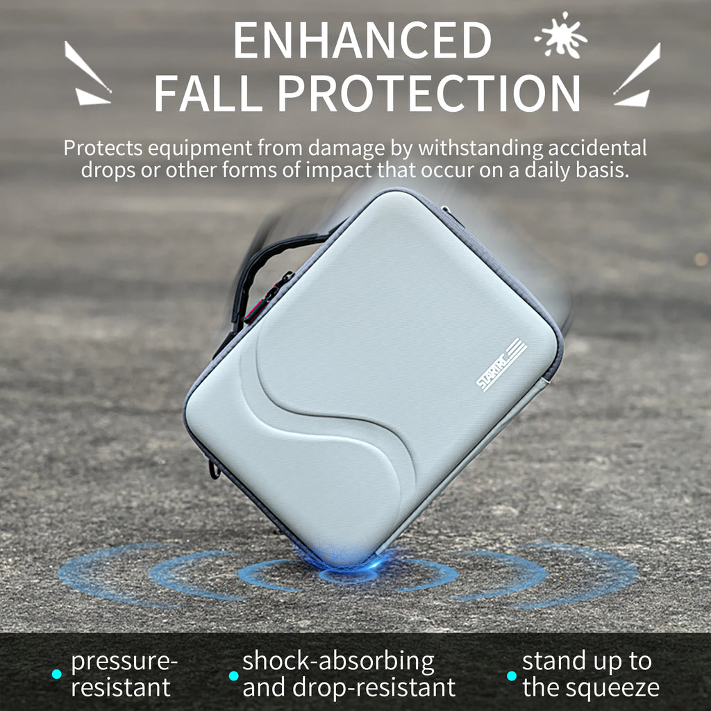 Portable Carrying Bag for DJI Mini 4K/MINI 2/MINI 2 SE Drone Leather PU Case with Shoulder Strap Handle