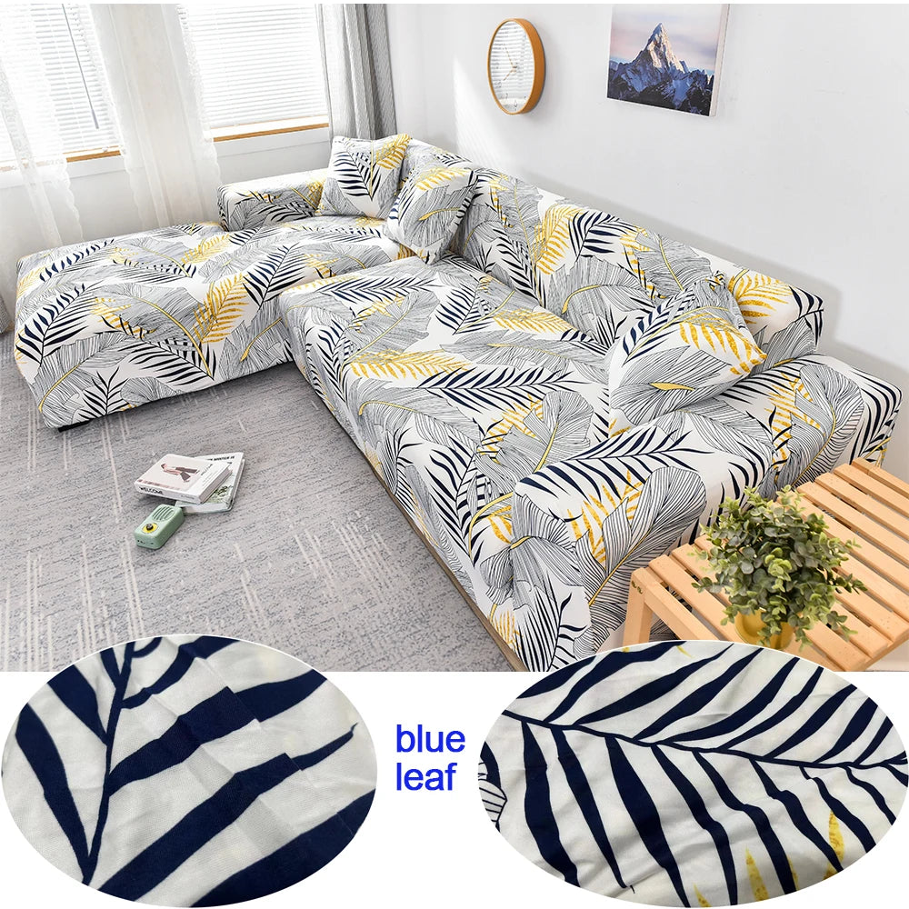 Sofa Cover for Living Room Stretch Printed Sofa Slipcover L shape Corner Sofa Covers funda sofa Elastic Couch Cover 1/2/3/4-seat