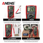 ANENG DM850 Digital Multimeter AC/DC Professional 1999 Votage Tester Ohm Automatic Counts Auto Current Ammeter Detector Tool