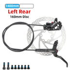 MEROCA M4 4-piston Hydraulic Bicycle Brakes Front Rear Kit 4 Piston Disc Brake Oil Brake MTB Compatible with 160mm Rotor