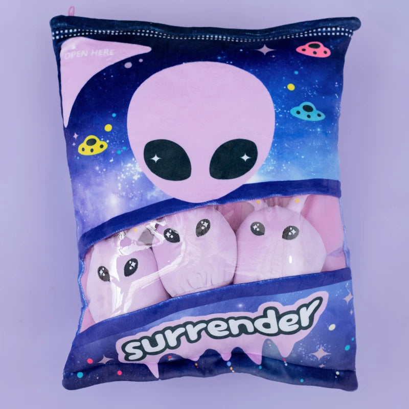 Plush Pillow Stuffed Toy, Assorted Styles 25-43cm (Dino Egg, Capybara, Boba, Cookie, Alien, Bats)