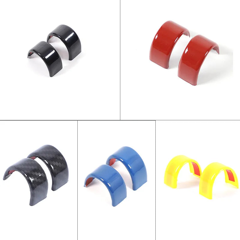 ABS Carbon Fiber/Red/Black For BMW 5 Series G60 2024 2025 Car Steering Wheel Ring Cover Interior Accessories