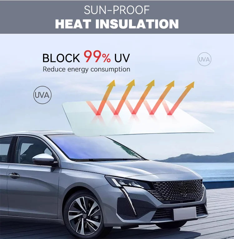 1mX3m VLT80% Purple Chameleon Tint Film UV Rejection Color Change Car Windshield Tint PET Self Adhesive Solar Protection Film