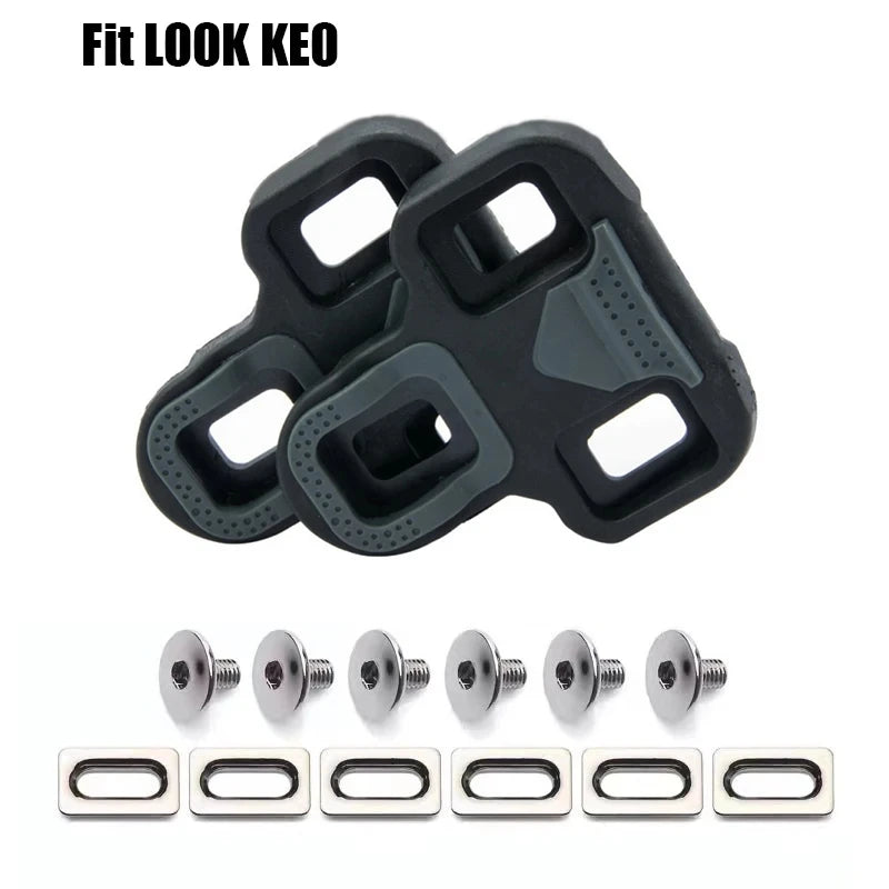 Pedals Cleats Road Cycling Cleats 4.5 Degree Floating Self-locking Bicycle Cleat Pedal Clip Plate Cycling Parts Bike Accessories
