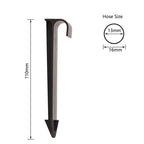 50pcs DN16 C-Type Ground Stakes For PE Pipe Drip Irrigation Hose Tube Holder Ground Stakes Irrigation Tube Holder Spike Pegs