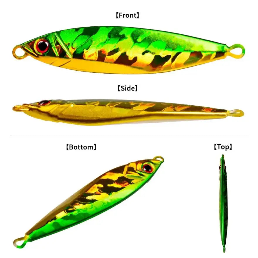 14Pcs Metal Jig VIB Fishing Lure 14G 21G 30G Sinking Lures Sea Jigs Spoon Winter Fishing Good For Fishing Jigging Hard Ice Bait