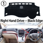 For Toyota Alphard Vellfire 20 AH20 2008-2014 High Quality Dashboard Mat Dashmat Cover Pad Sunshade Carpet Accessories