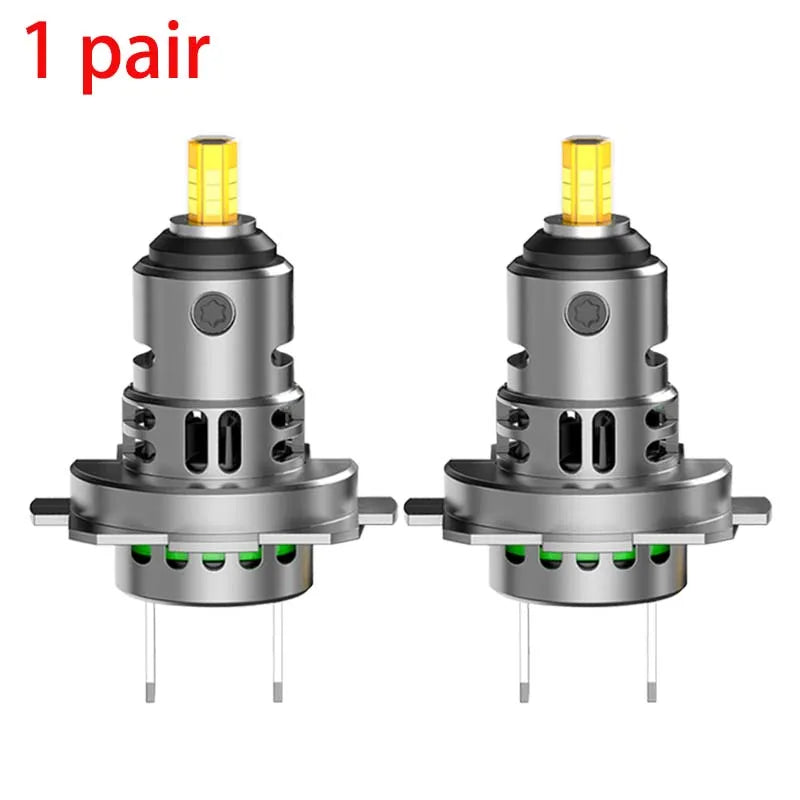 2200W 360 H7 LED Car Headlight Bulb Canbus 3000000LM Light for Car Turbo Mini Size H7 LED HeadLamp 6000K 12V Wireless with Fan