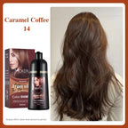 Mokeru Argan Oil Hair Dye Shampoo, Natural Black, Permanent Gray Coverage, 1pc