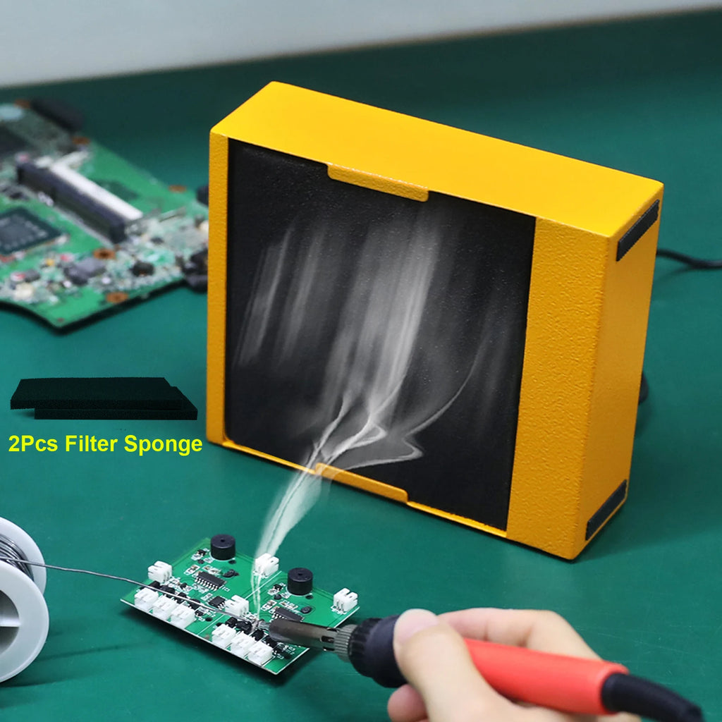 NEWACALOX 30W Solder Fume Extractor Smoke Absorber Remover Smoke Prevention Absorber DIY Working Fan for Soldering Station