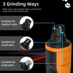 Rechargeable pet nail grinder with LED light, 5-speed electric dog & cat claw trimmer set