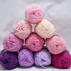 10Pcs 500g 4Ply Milk Cotton Yarn for Knitting Crochet, Wool Cotton Yarn DIY Material Pack for Hand-Knitted Sweaters, Bags, Dolls