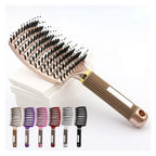 Hair Brush Hair Comb Detangling Hair Brush Bristle&Nylon Women Wet Massage Comb Curly Hairdressing Salon Styling Tools