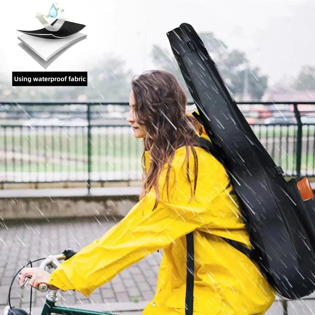 Acoustic Guitar Bag 41 Inch Thickened Waterproof Oxford Nylon Double Straps Cotton Padded Guitar Case Gig Backpack