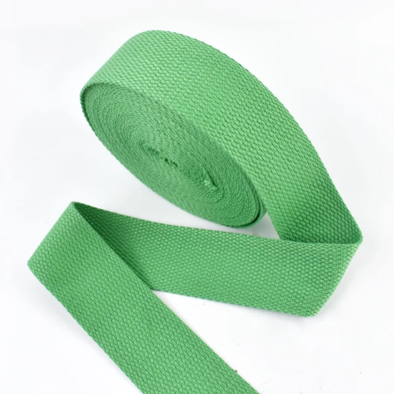 4Meters 1.3mm Thick Cotton Webbing Tapes 20-50MM Backpacks Strap Band Garment Ribbons Belt DIY Sewing Decoration Accessories