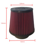 2.5 3 3.5 4 Inch Car Intake Air Filter for K＆N 14084-2 Universal High Flow Cone 102 89 76 70 63.5 60mm KN Tapered Mushroom Head