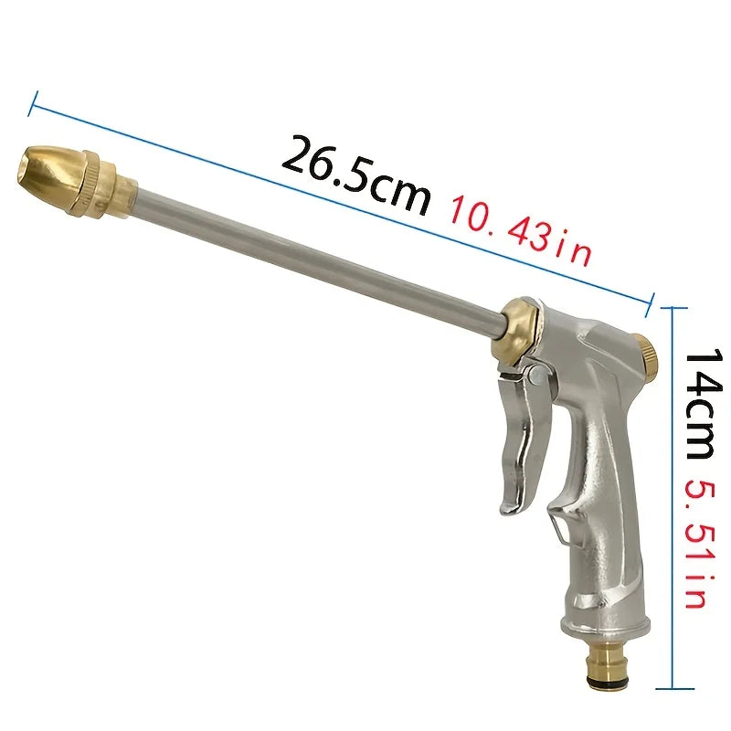 High Pressure Water Gun, Flexible Magic Hose, More Wear-Resistant, Durable, Adjustable Spray, Used For Lawn Irrigation。