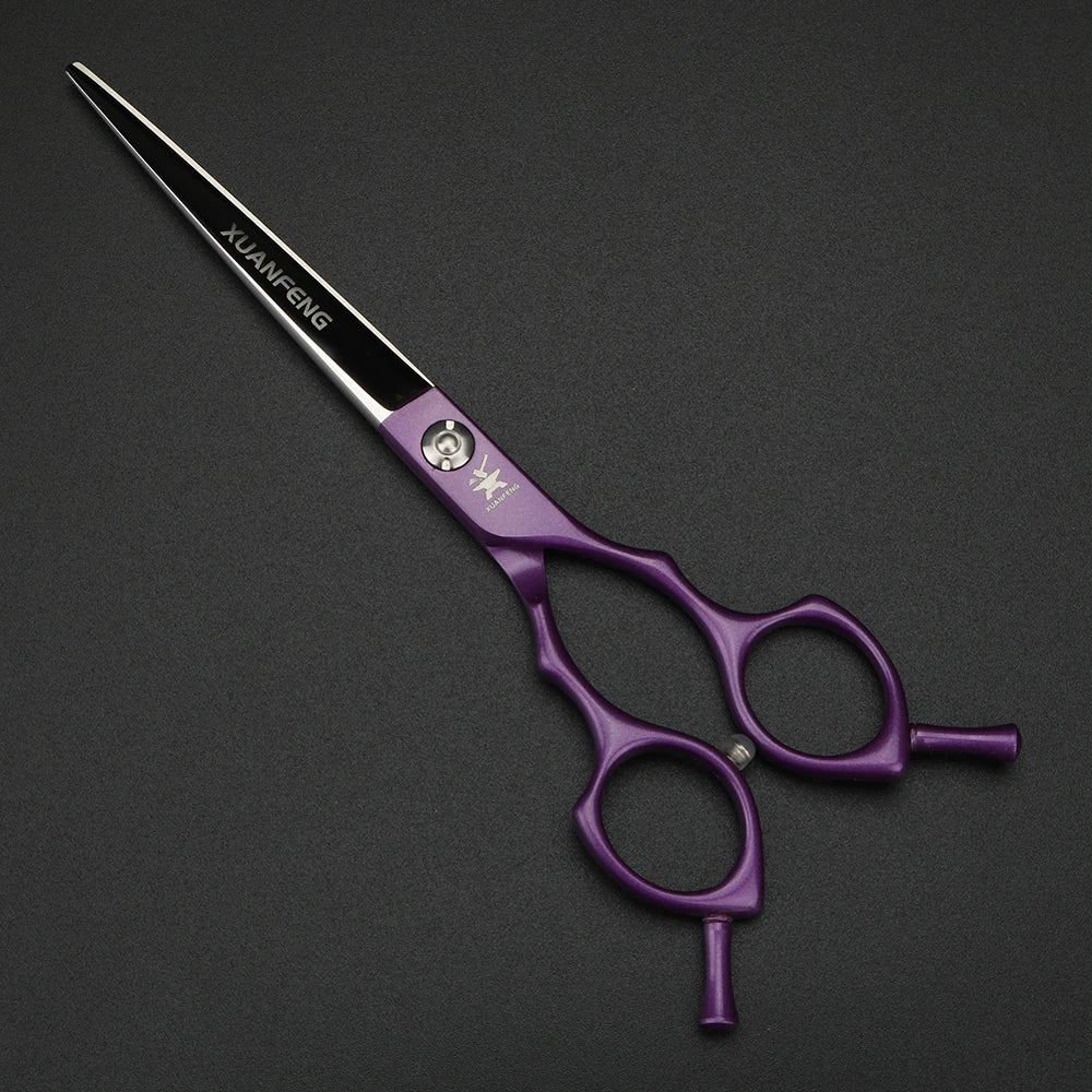 XUANTENG hair scissors suitable for both left and right hand hairdressers, 6.5-inch long-lasting sharp cutting scissors