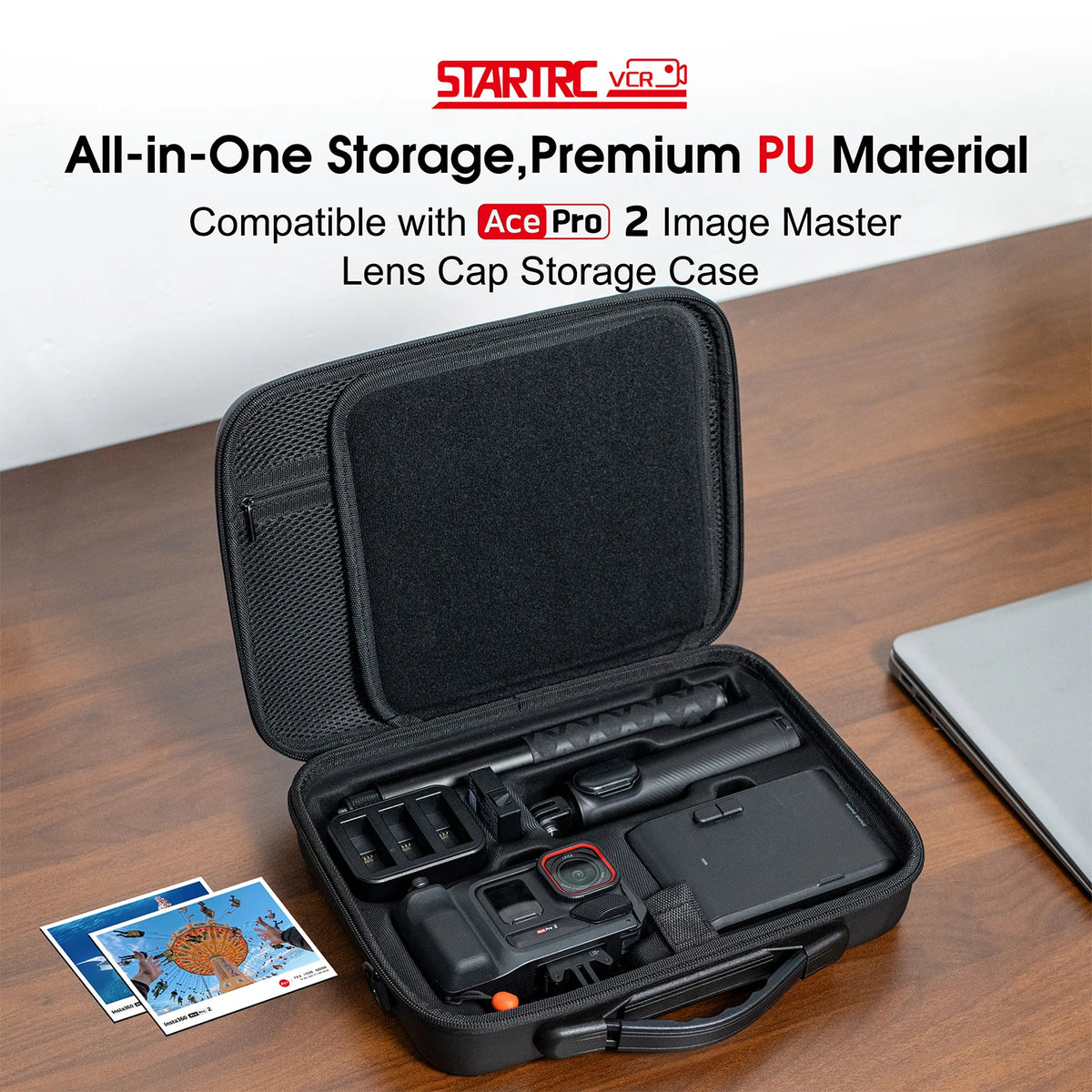 STARTRC Carrying Case for Insta360 Ace Pro 2 Camera Accessories, Black Travel Bag