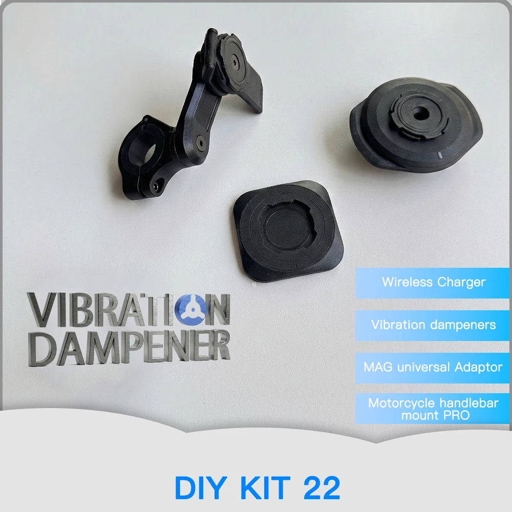 Motorcycle Phone Mount Anti-Shake Quick Release Handlebar Mirror Bracket Holder