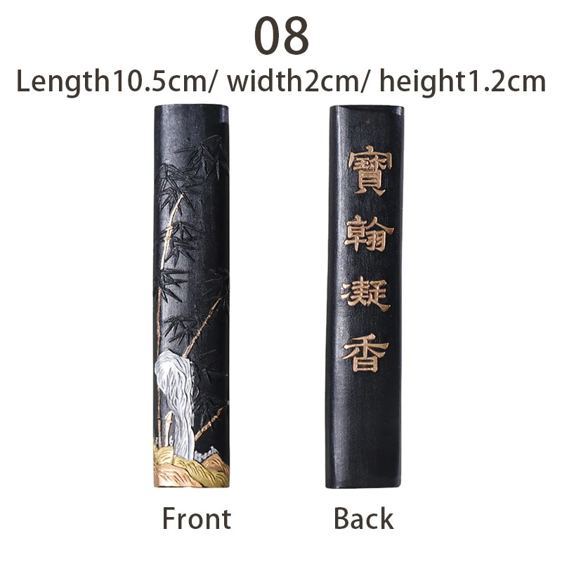 Chinese Calligraphy Ink Stone Handmade Ink Stick for Calligraphy and Painting Ink Bar Brush Painting Paint Calligraphy Ink Block