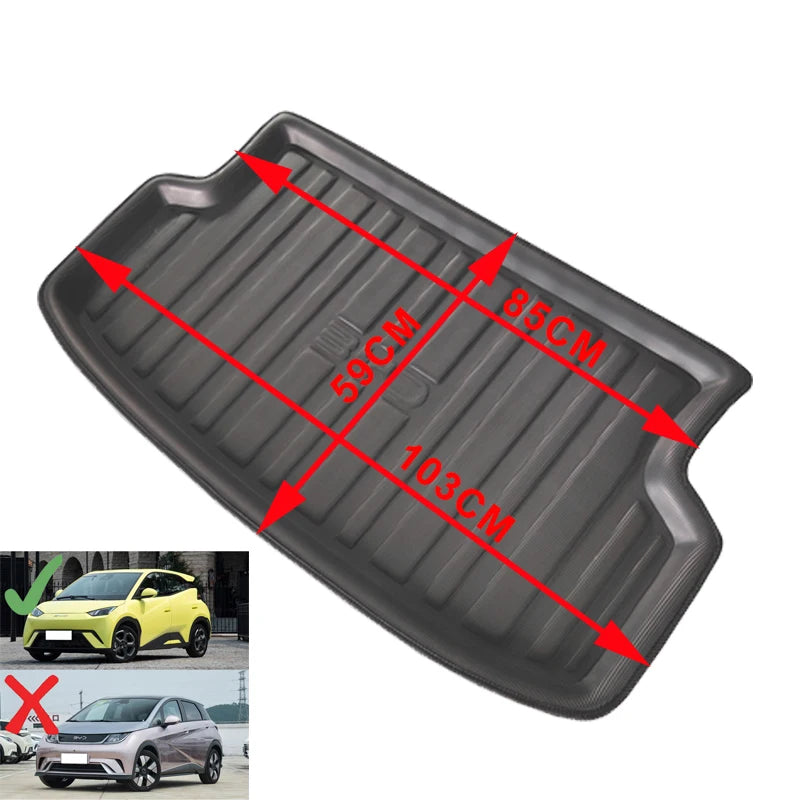 Car Auto Rear Boot Cargo Liner Tray Trunk Mat Carpet for BYD DOLPHIN MINI Pad Anti-dirty