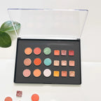 XL Empty Magnetic Eyeshadow Palette Storage Box Clear Lid, 20pcs Metal Stickers, 23.5x16.5cm