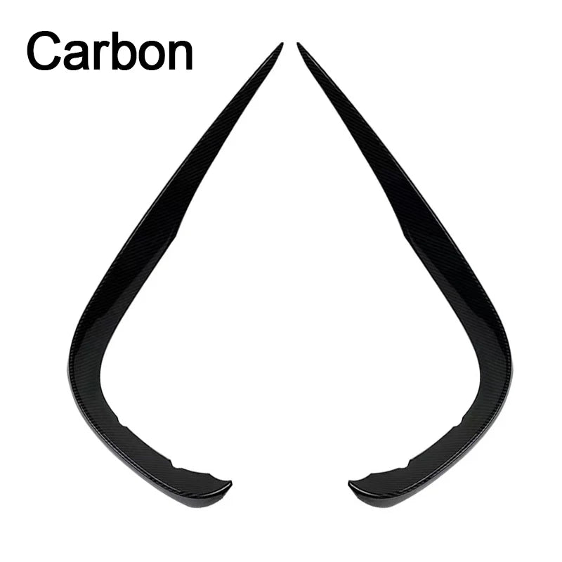 Car Front Bumper Splitter Spoiler For Mercedes Benz E Class W213 2016-2020 Spoiler Fog Light Trim AMG Wind Knife Car Accessories