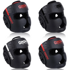 Boxing Headgear Helmet for Kickboxing Muay Thai MMA Sanda Training, Red/Blue/White, S-XL