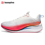 Baasploa Carbon Plate Running Shoes, Cushioned Anti-Slip Breathable Sneakers, EU 41-45