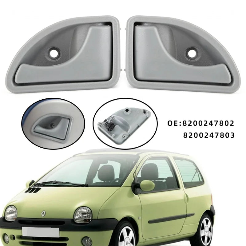8200247802 82002478 For Renault 1997-2007 Kangoo & 1997-2003 Twingo 1 Pair Car Interior Door Handle Front Left Right Knob