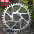 PASS QUEST 3-Bolt 3mm Offset Narrow Wide MTB Chainring for SRAM XX1 Eagle, 28-38T