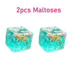 Squishy Maltose Cubes Fidget Toy Super Soft Transparent Star Squeeze Toy Ocean Sensory Anti-stress Toy for Friend Christmas Gift