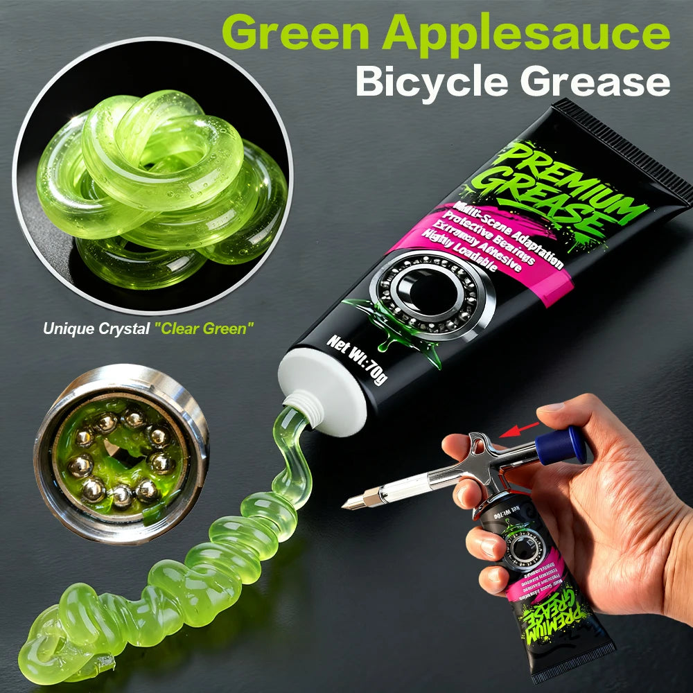 Premium Bike Grease 70g Motor Bearing Lubricating Grease Mid-axis Pedal Bowl Group Maintenance Lubricant for Mountain Road Bikes