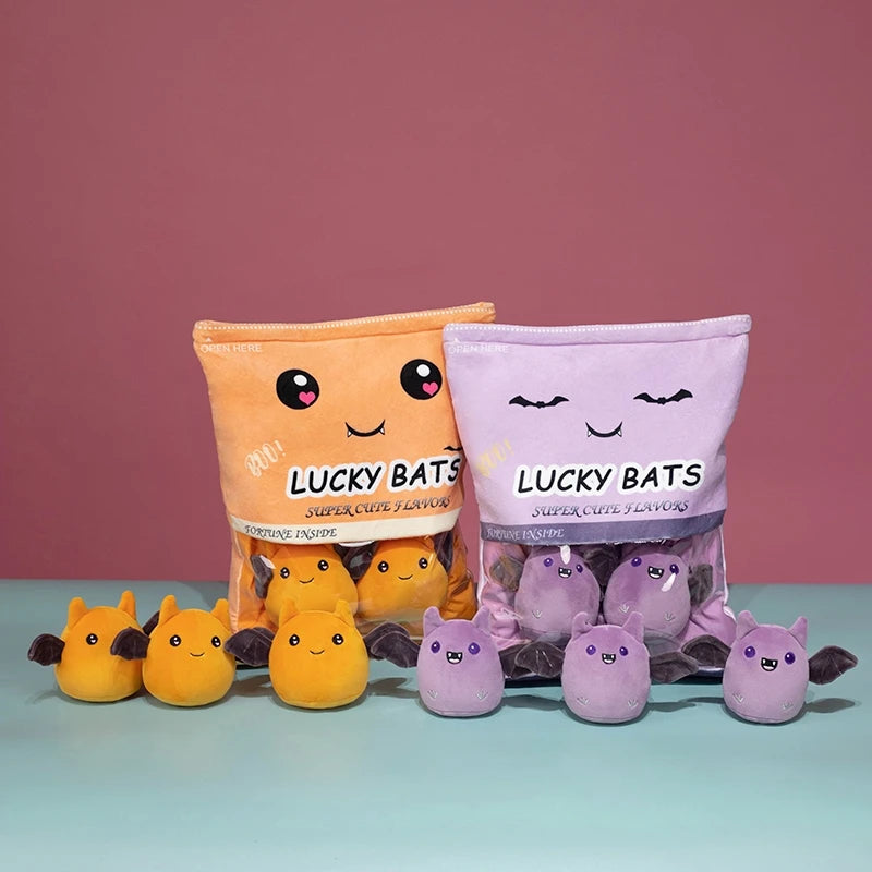 Plush Pillow Stuffed Toy, Assorted Styles 25-43cm (Dino Egg, Capybara, Boba, Cookie, Alien, Bats)