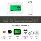 Tachometer Hour Meter Digital Motorcycle ATV Lawn Mower Engine Gauge LCD SVC Inductive Alert RPM Clock Backlight Waterproof