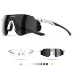 Kapvoe New Cycling Photochromic Glasses Men Women Road Bicycle Sunglasses UV400 Sports Riding Eyewear Outdoor Running Goggles
