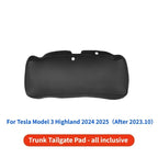 For Tesla Model Y Juniper / Model 3 Highland Trunk Tailgate Guard Pad PU Leather Trunk Protective Anti-dirty Pad Car Accessories