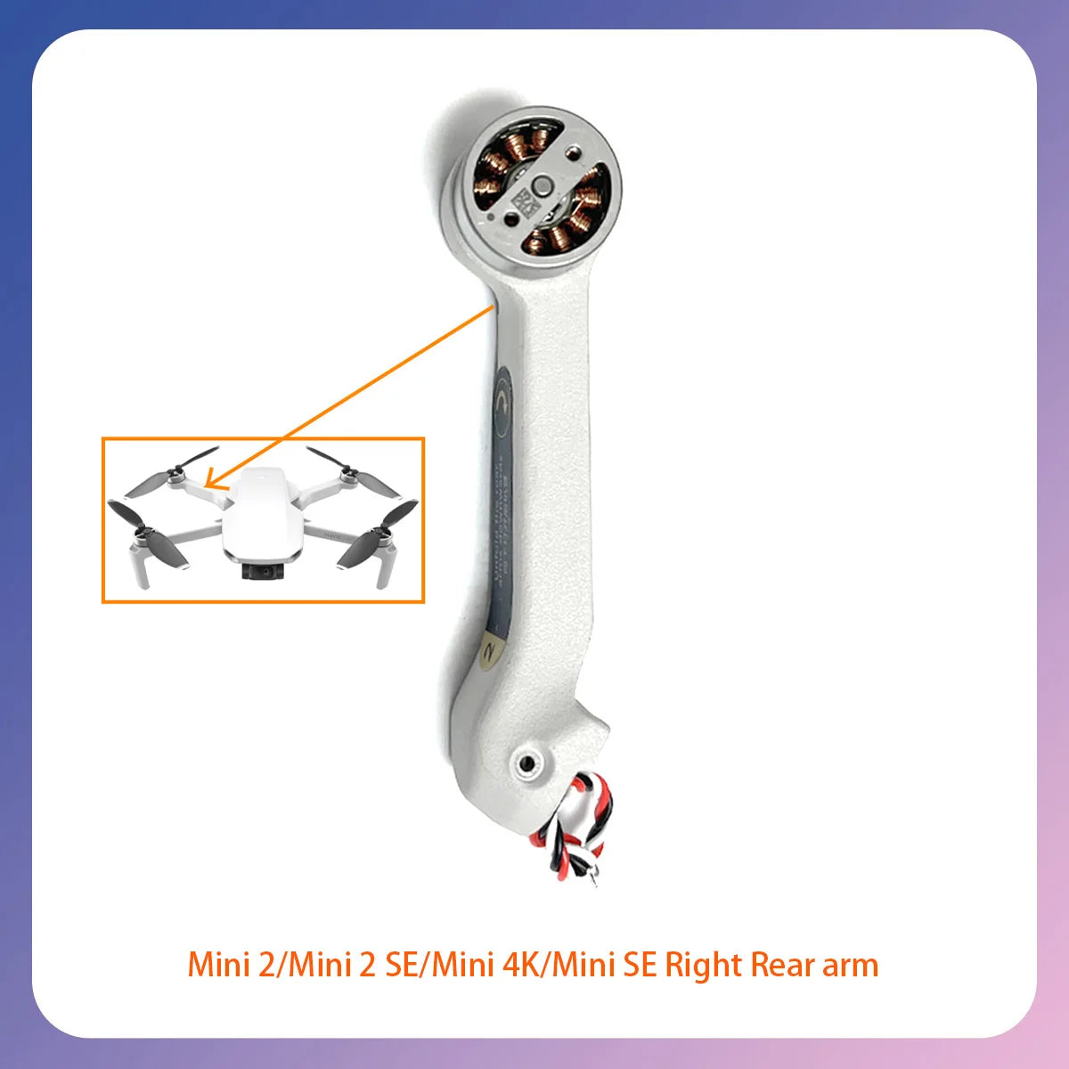 Original Mini 4K front, rear, left, and right arm rotation with smooth and seamless operation for DJI Mini series repair parts