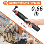 Aluminum extendable selfie stick tripod for GoPro Hero 13/12/11, Insta360 X4/X3, Osmo Action